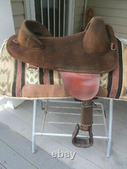 15'' Bob Marshall Endurace Sports Leather & cordura western trail saddle