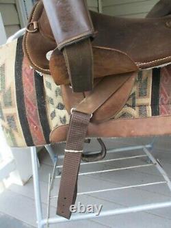 15'' Bob Marshall Endurace Sports Leather & cordura western trail saddle