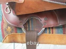 15'' Circle A American Anderson Arabian # 903 Western Leather Saddle Arab Bars