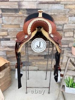 15 Circle G Barrel Saddle- Deep Seat, Western, Semi-QH Bars