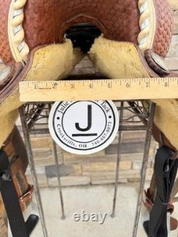 15 Circle G Barrel Saddle- Deep Seat, Western, Semi-QH Bars