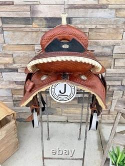 15 Circle G Barrel Saddle- Deep Seat, Western, Semi-QH Bars