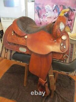 15'' Circle Y Equitation Western Show Saddle Fqh Bars