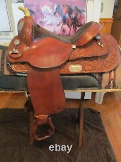 15'' Circle Y Equitation Western Show Saddle Fqh Bars