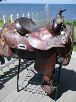 15'' Circle Y Equitation Western Show Saddle Fqh Bars