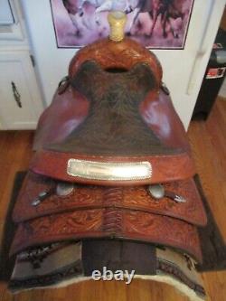 15'' Circle Y Equitation Western Show Saddle Fqh Bars