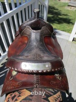 15'' Circle Y Equitation Western Show Saddle Fqh Bars