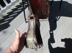15'' Circle Y Equitation Western Show Saddle Fqh Bars