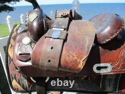 15'' Circle Y Equitation Western Show Saddle Fqh Bars
