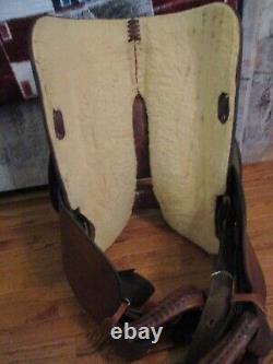 15'' Circle Y Equitation Western Show Saddle Fqh Bars