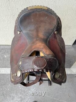 15'' Circle Y Equitation Western Show Saddle Sqh Bars Silver Canyon