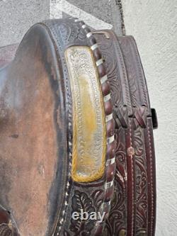 15'' Circle Y Equitation Western Show Saddle Sqh Bars Silver Canyon