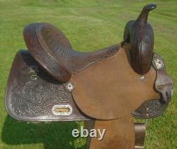 15 Circle Y High Horse Lightly Used RunAway Barrel SaddleFaux Gator SeatCLEAN