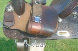 15 Circle Y High Horse Lightly Used RunAway Barrel SaddleFaux Gator SeatCLEAN