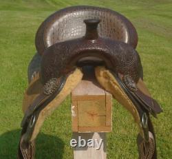 15 Circle Y High Horse Lightly Used RunAway Barrel SaddleFaux Gator SeatCLEAN