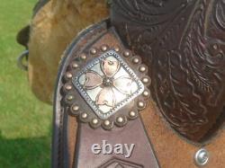 15 Circle Y High Horse Lightly Used RunAway Barrel SaddleFaux Gator SeatCLEAN