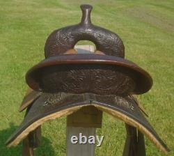 15 Circle Y High Horse Lightly Used RunAway Barrel SaddleFaux Gator SeatCLEAN