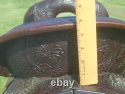 15 Circle Y High Horse Lightly Used RunAway Barrel SaddleFaux Gator SeatCLEAN