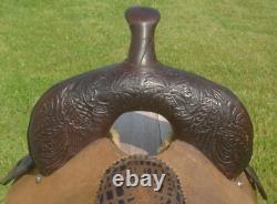 15 Circle Y High Horse Lightly Used RunAway Barrel SaddleFaux Gator SeatCLEAN