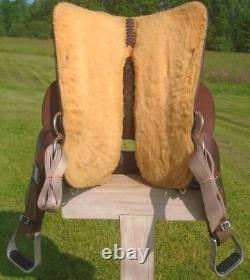 15 Circle Y High Horse Lightly Used RunAway Barrel SaddleFaux Gator SeatCLEAN