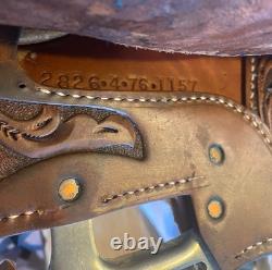 15 Circle Y Saddle Show Pleasure Original Timeless Design Sterling Conchos WOW