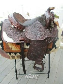 15'' Circle Y Silver Equitation Western Show Saddle Sqh Bars