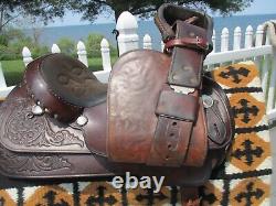 15'' Circle Y Sweet Home Texas Equitation Western Trail Saddle Sqh Bars