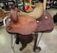 15 Corriente Roping Saddle Brown Leather Lined, Western Tack (6ral26eb)