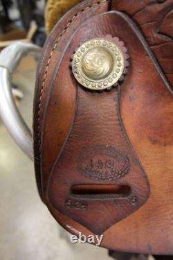 15 Corriente Roping Saddle Brown Leather Lined, Western Tack (6RAL26EB)
