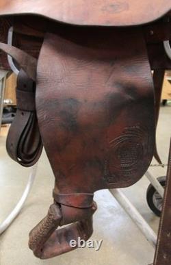 15 Corriente Roping Saddle Brown Leather Lined, Western Tack (6RAL26EB)