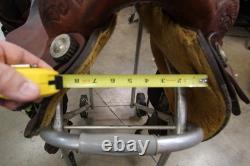 15 Corriente Roping Saddle Brown Leather Lined, Western Tack (6RAL26EB)
