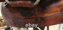 15 Corriente Roping Saddle Brown Leather Lined, Western Tack (6RAL26EB)