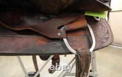 15 Corriente Roping Saddle Brown Leather Lined, Western Tack (6RAL26EB)
