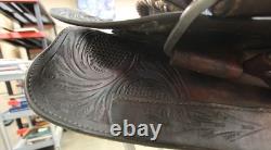15 Corriente Roping Saddle Brown Leather Lined, Western Tack (6RAL26EB)