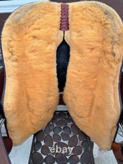 15 Crates Roundskirt Barrel Saddle- Deep Seat, Western, Basket Weave