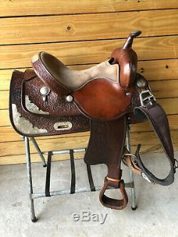 15 Crates Western Pleasure Show Horse Saddle FQHB Made in USA