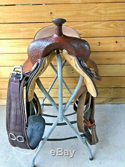 15 Crates Western Pleasure Show Horse Saddle FQHB Made in USA