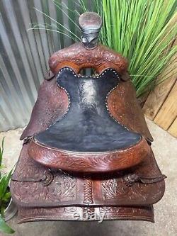 15 Danny Cook Handmade Western All Around Ranch Roping Saddle #003