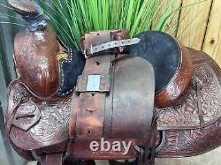 15 Danny Cook Handmade Western All Around Ranch Roping Saddle #003