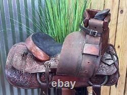 15 Danny Cook Handmade Western All Around Ranch Roping Saddle #003