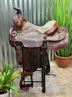 15 Danny Cook Handmade Western All Around Ranch Saddle #003