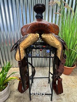 15 Danny Cook Handmade Western All Around Ranch Saddle #003