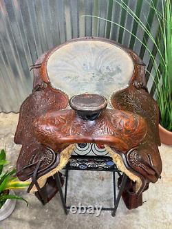 15 Danny Cook Handmade Western All Around Ranch Saddle #003