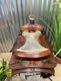 15 Danny Cook Handmade Western All Around Ranch Saddle #003