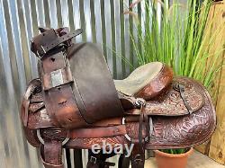 15 Danny Cook Handmade Western All Around Ranch Saddle #003