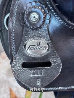 15 FABTRON Western Roping Trail Saddle #7111 Black Light Weight