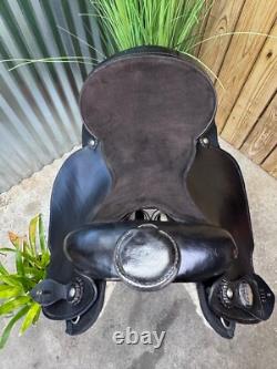 15 FABTRON Western Roping Trail Saddle #7111 Black Light Weight