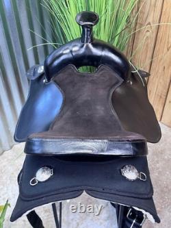 15 FABTRON Western Roping Trail Saddle #7111 Black Light Weight