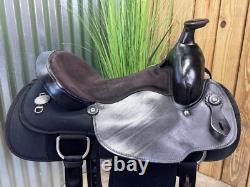 15 FABTRON Western Roping Trail Saddle #7111 Black Light Weight