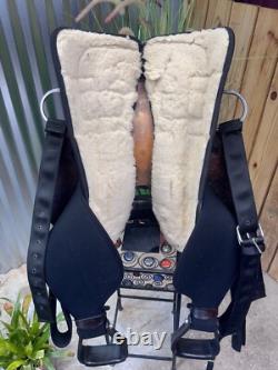 15 FABTRON Western Roping Trail Saddle #7111 Black Light Weight